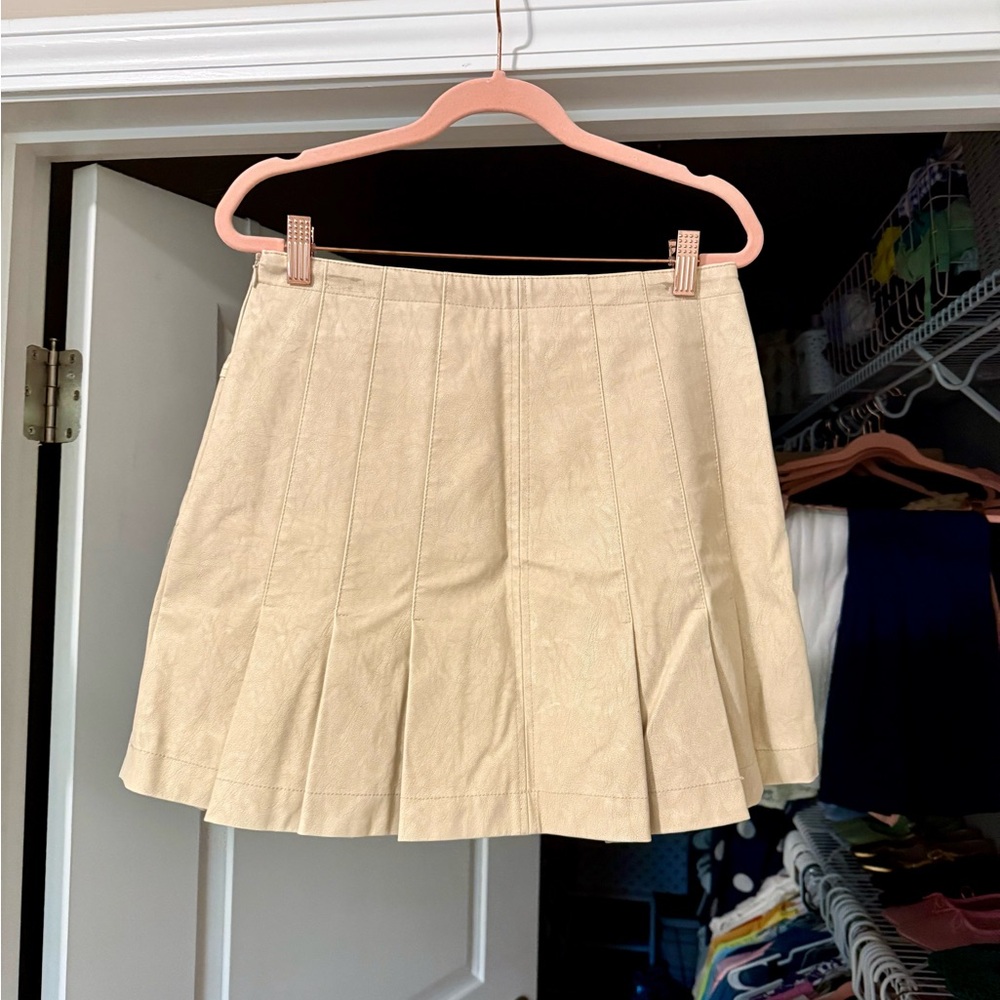 Free People Leather Mini Skirt - Picture 3 of 4
